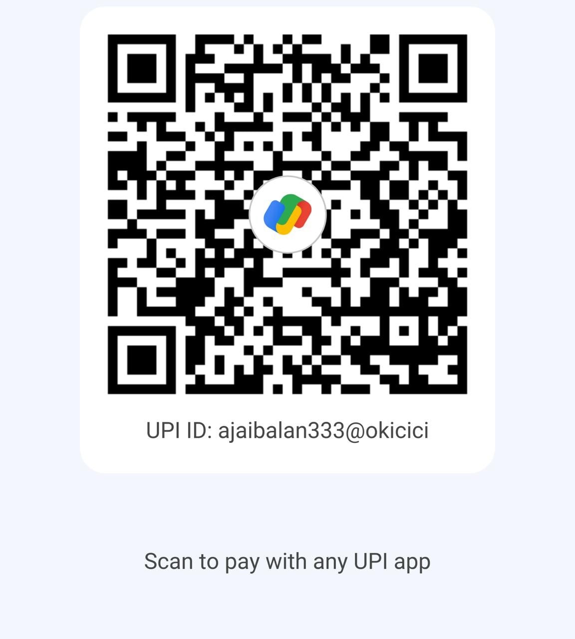 Scan to pay DZANE via Google Pay / UPI
